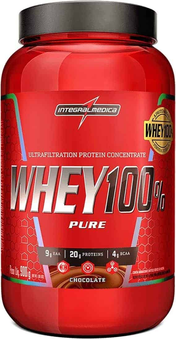 Integralmedica-Whey-Protein-Concentrado-Chocolate-100-Pure-21g-de-Proteina-por-Scoop-Suplementacao-Alimentar-Pos-Treino-Formula-Enriquecida-com-BCAAs-Pote-900g.jpg Integralmédica - Whey Protein Concentrado Chocolate 100% Pure - 21g de Proteína por Scoop, Suplementação Alimentar Pós-Treino, Fórmula Enriquecida com BCAAs - Pote 900g - Imagem 1